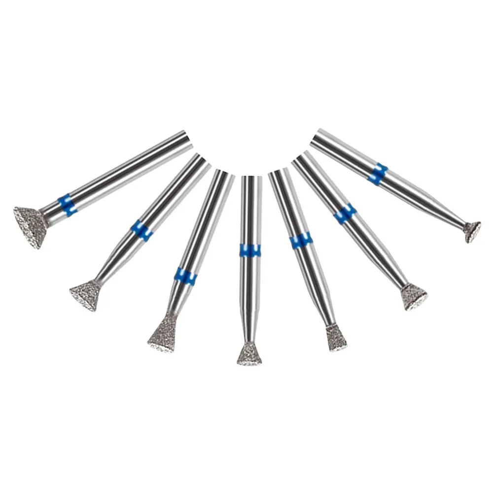 

7pcs Nail Drill For Acrylic Nails Gel Cuticle Removal Durable Diamond Material Precision Design Safe Professional Manicure