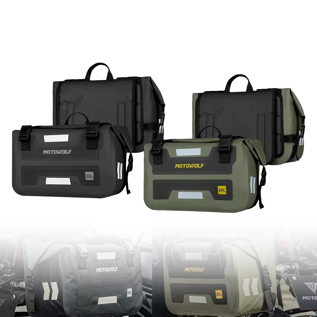 

Motorcycle Saddlebags 60L Waterproof Motorbike Saddle Panniers Side Bags Travel Luggage Universal for BMW Honda Suzuki Yamaha