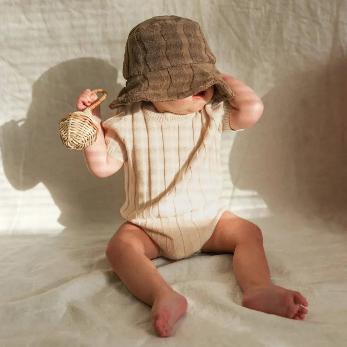 2025 Lente Zomer Nieuwe Baby Korte Mouw Gebreide Bodysuit Baby Meisje Jongens Geribbelde Jumpsuit Pasgeboren Peuter Casual Kleding 0-24 M