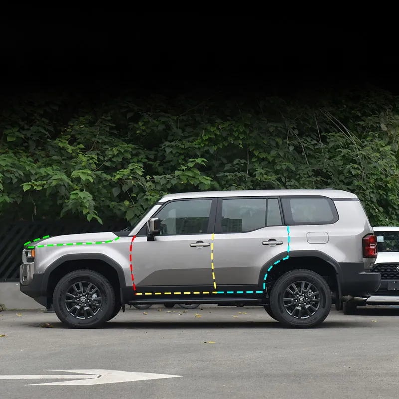 Car Full Sound Insulation Strip Dustproof Door Seals Protection Interior Product Accessories For Toyota Prado LC250 2024 2025