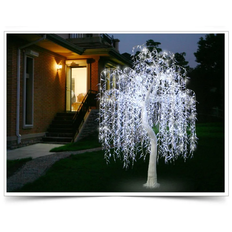 LED luminous willow tree lamp landscape  simulation tree lamp  holiday decoration garden lamp courtyard