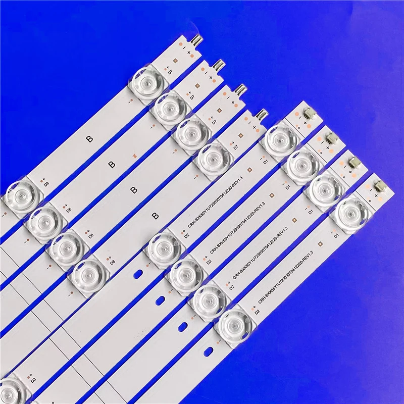 

КОМПЛЕКТ ИЗ 4 СВЕТОДИОДНЫХ ПОЛОСОК ДЛЯ ПОДСВЕТКИ ДЛЯ 55C350LE 55A6500H CRH-BXK55Y1U723030T0412220-REV1.3 HD550Y1U72-T0L8+2022022401 SVH550FF9