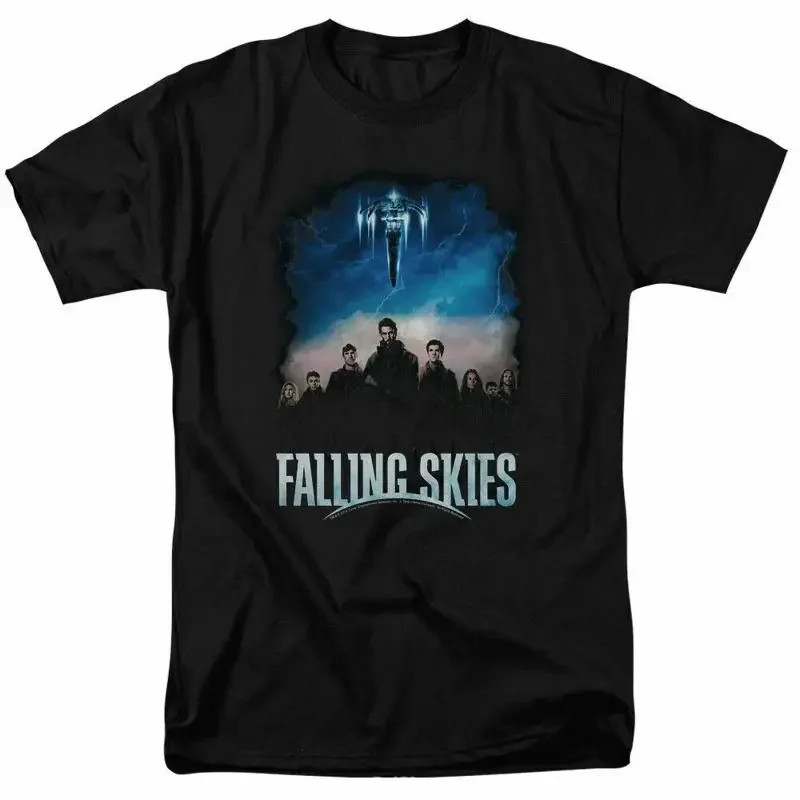Falling Skies Main Players T Shirt Licensed Sci Fi Alien TV Show UFO Black