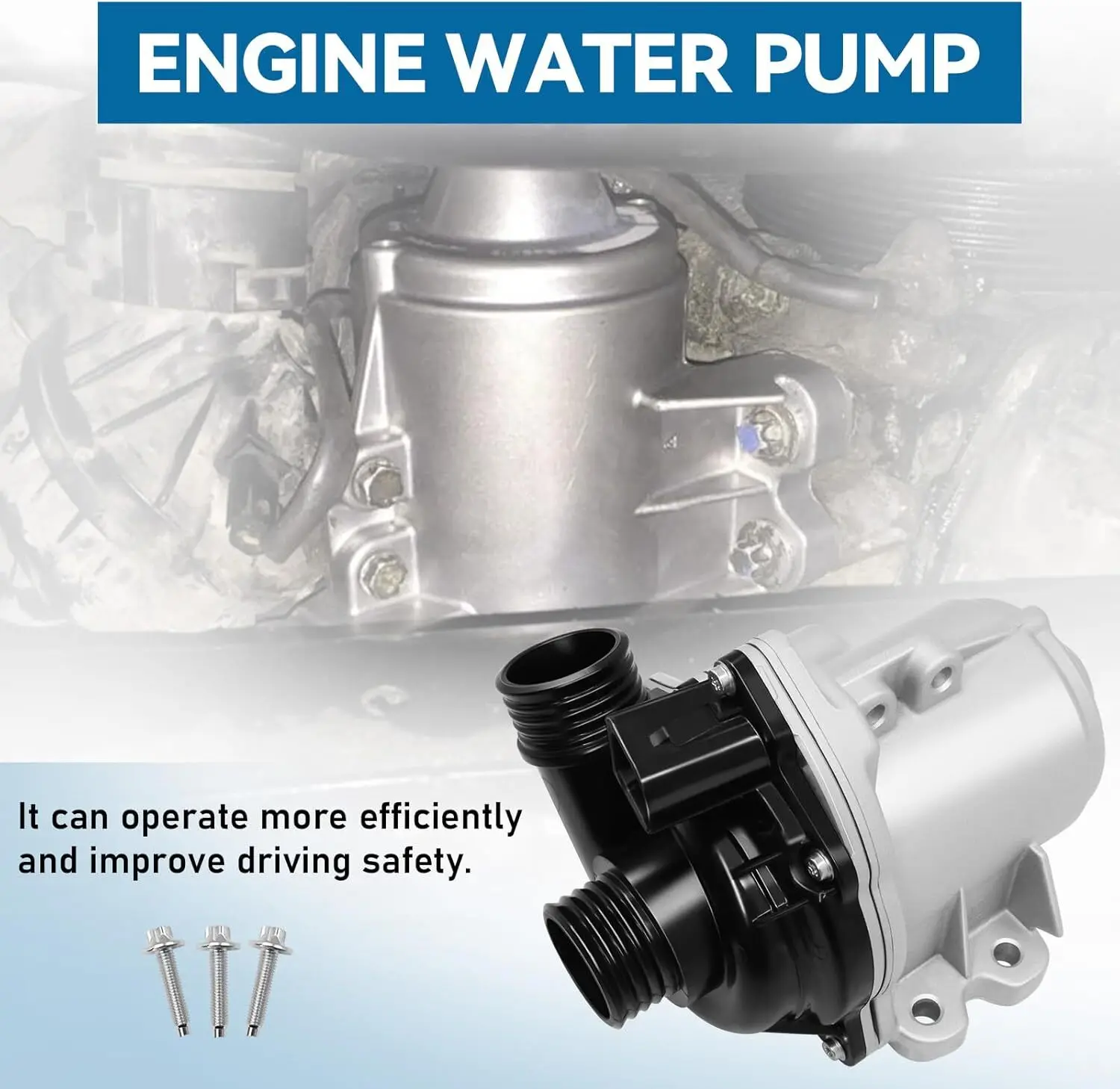 11517632426 A2C59514607 11517563659 مضخة مياه المحرك الكهربائي مع مسامير وترموستات لسيارات BMW 335i 535i