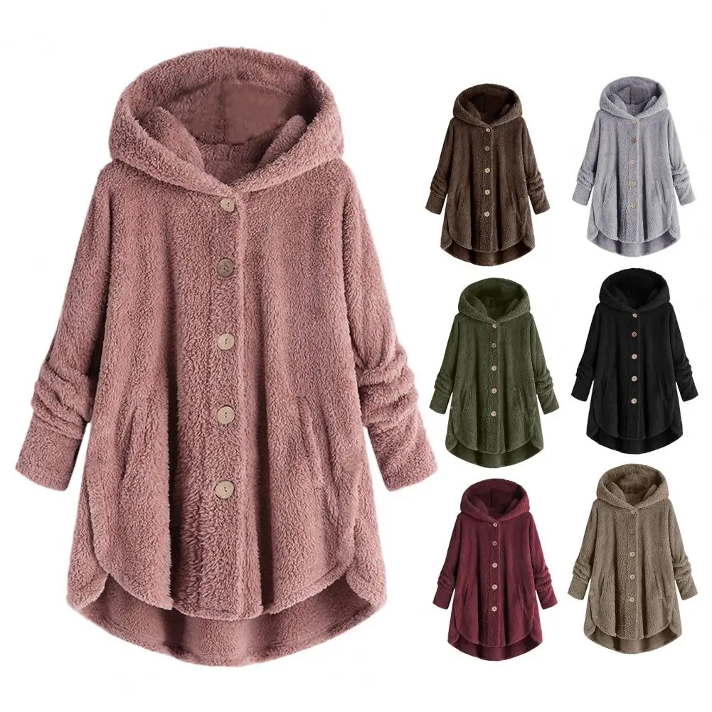 

Женские свободные флисовые куртки, осенние женские худи с длинным рукавом, кардиганы на пуговицах, бархатные пальто в стиле Харадзюку, верхняя одежда для улицы