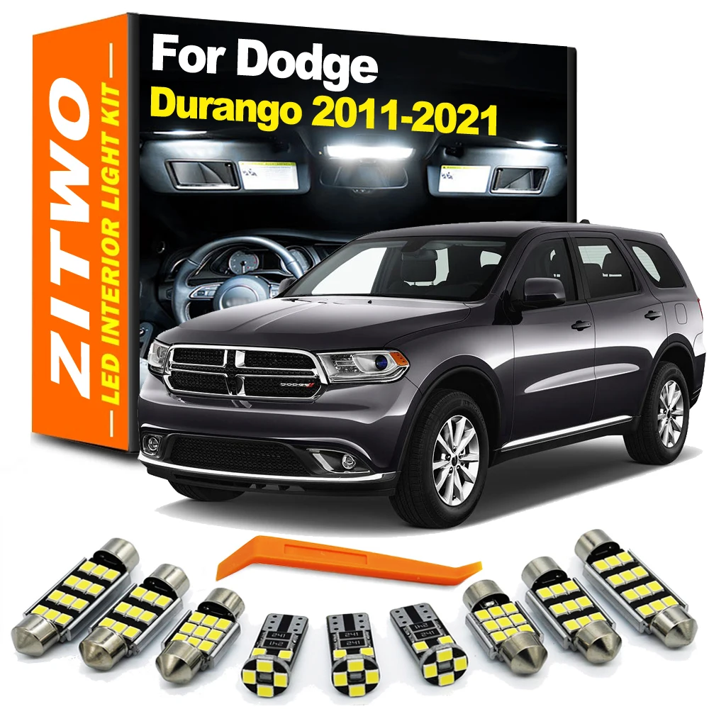 ZITWO 15Pcs Canbus LED Bulb Interior Dome Map Reading Sun Visor Trunk Light Kit For Dodge Durango 2011- 2017 2018 2019 2020 2021