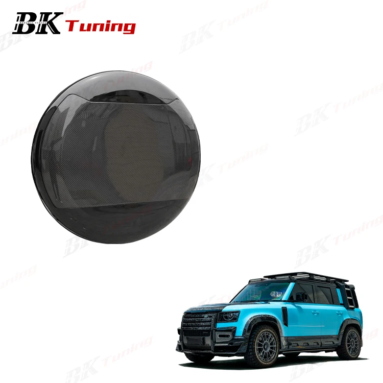 

BK Tuning Defender 90 110 130 Внешние детали Чехлы для задних колес Сухой чехол для запасного колеса из углеродного волокна для Lanver Defender