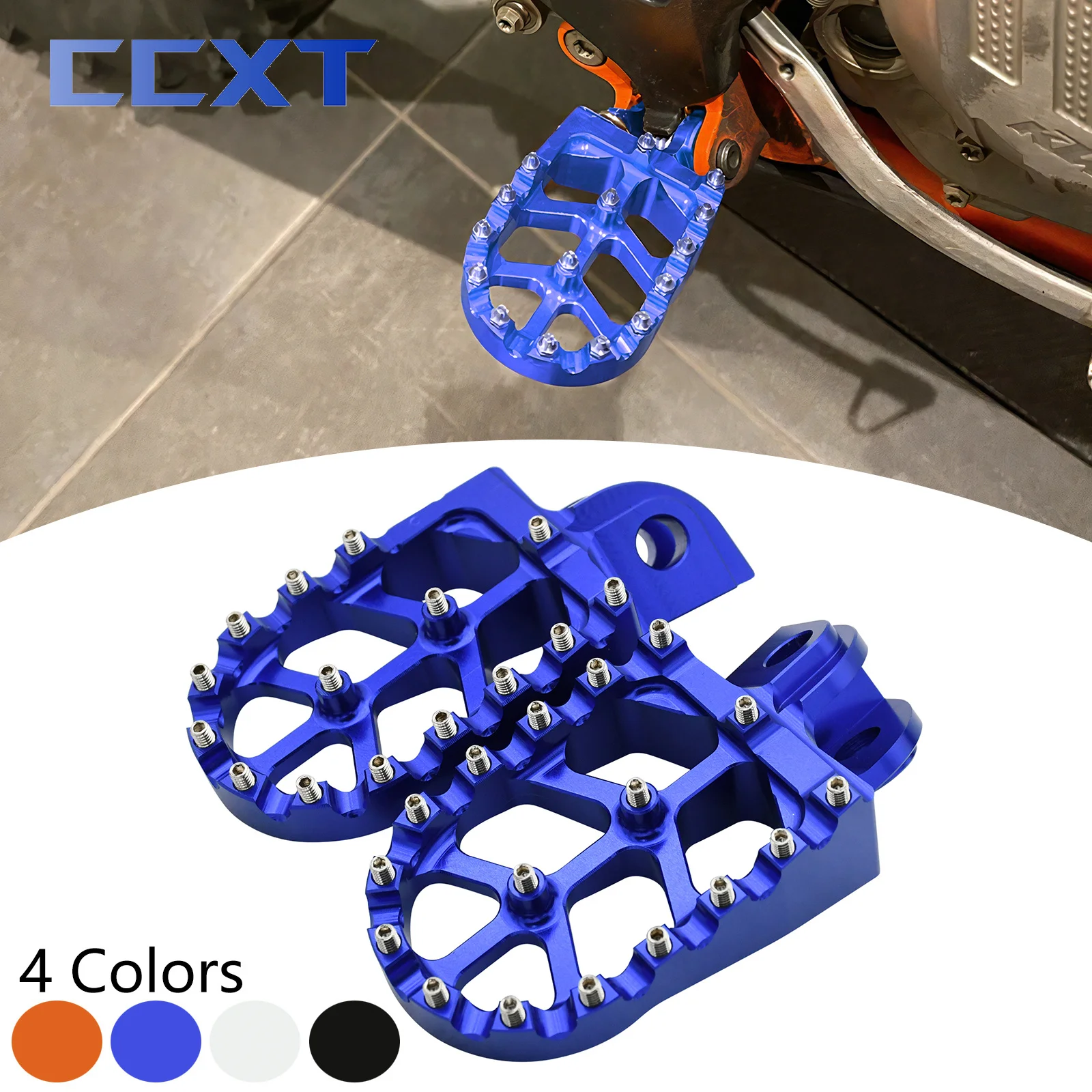 Motorcycle CNC Foot Pegs FootRests For KTM SX125 SX85 SXF 250-450 EXCF EXC 125-530 XC 150-300 XCF XCW 200-530 FREERIDE 1998-2016