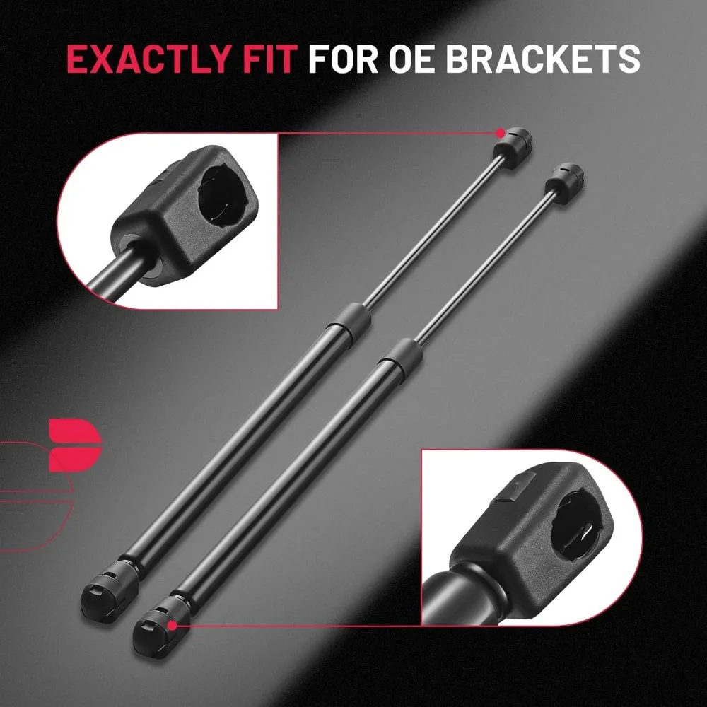 دعامات غاز C1623833 مقاس 18 بوصة 445N لـ Leer Camper Shell/نافذة/صندوق الأدوات (مجموعة من 2)