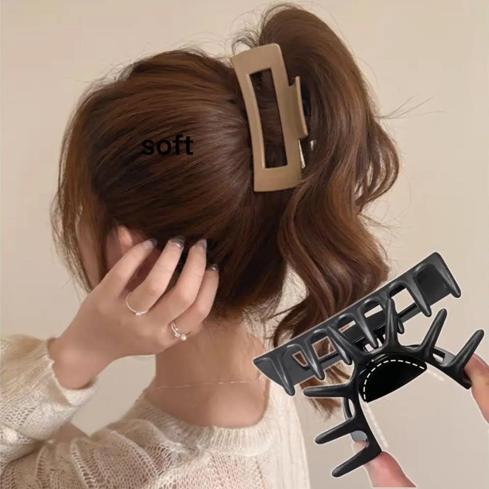 

Soft Silicone Shark Clip Safe Design Anti Collision Protection For Head No-slip Large Size Hair Clip Women Hair Accessories New