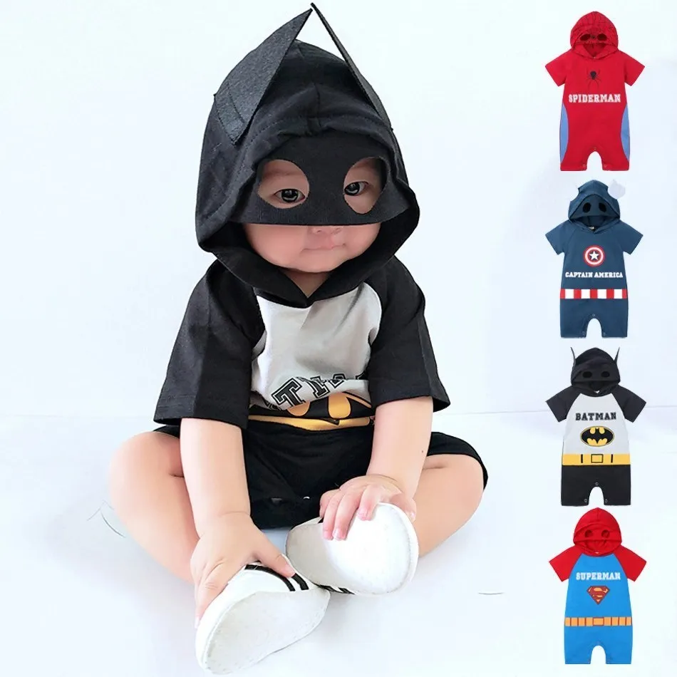 Romper Baby Hooded Crawler for Children From 3-24 Months Summer Baby Clothing  Kids Siamese Clothes Kid Cartoon Cute Costume