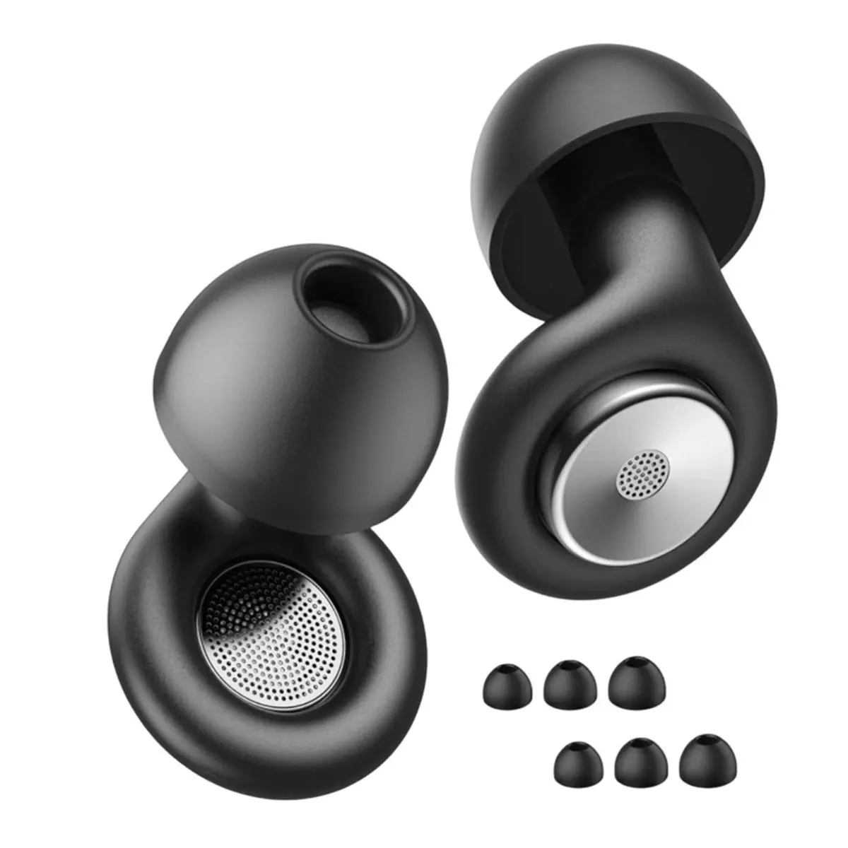 【CYBER MONDAY】Ear Plugs for Sleeping Noise Cancelling EarPlugs for Noise Reduction Perfect for Focus and Relaxation Black