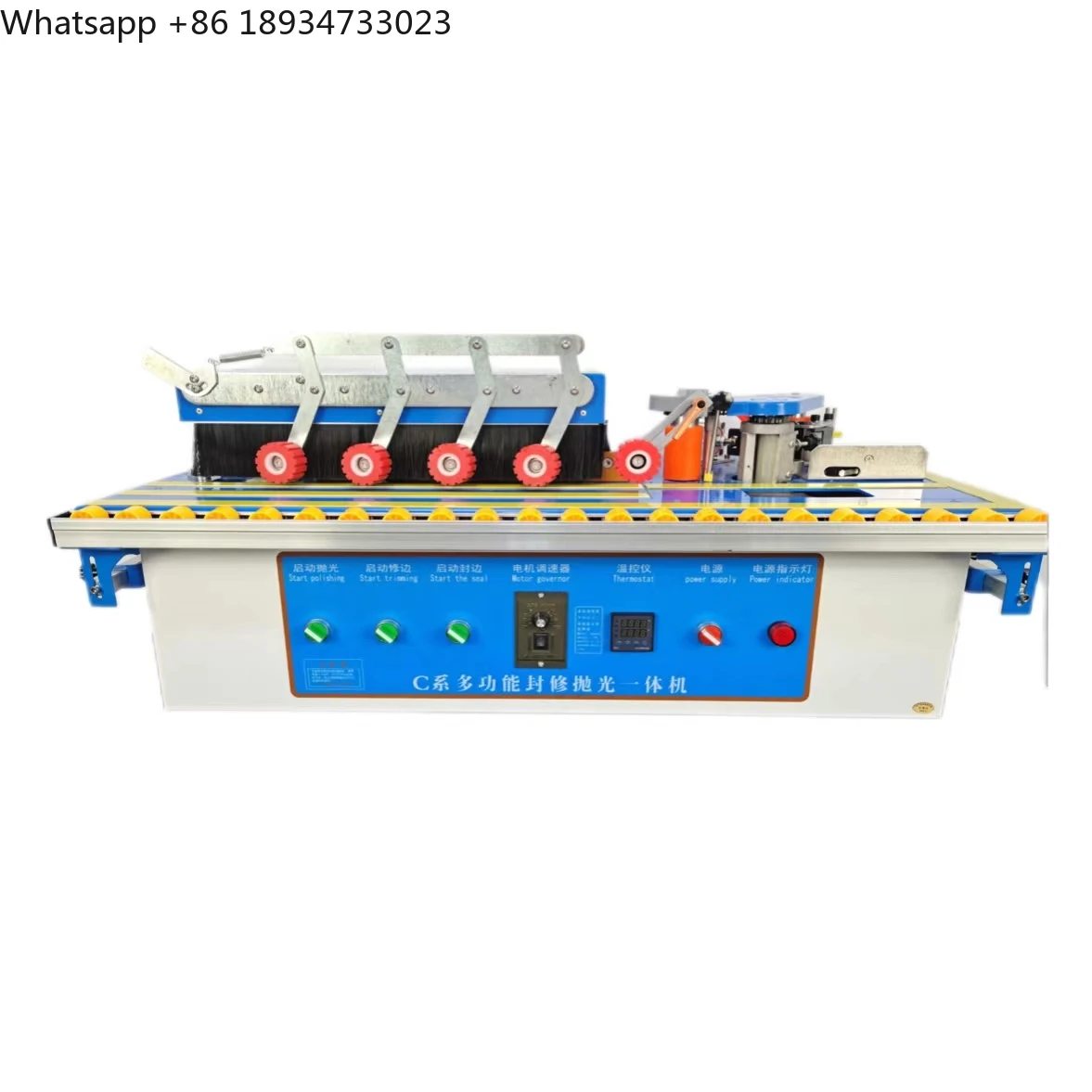 Mini Vertical and Straight Polishing, Sealing and Repairing All-in-one Edge Banding Machine for Woodworking