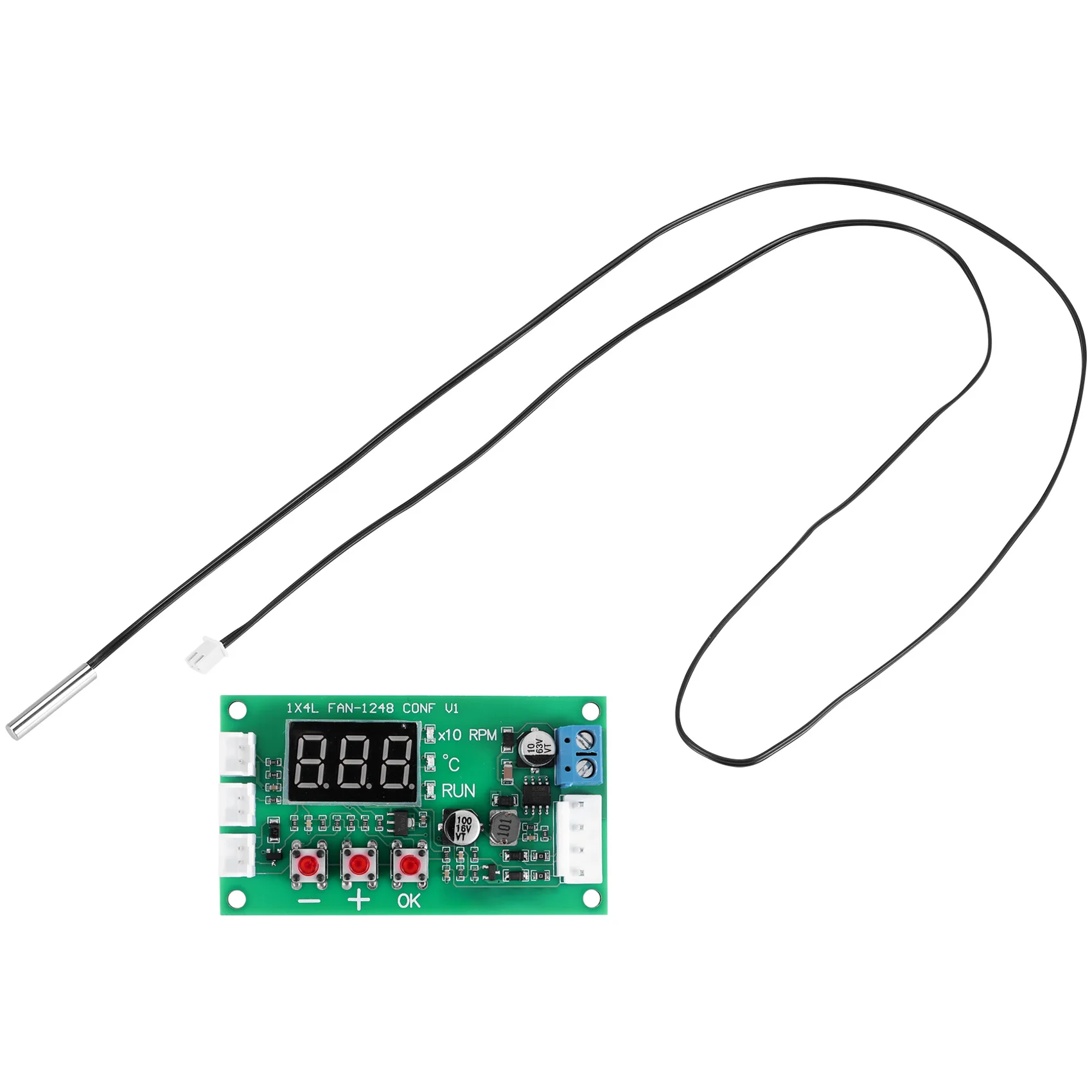 Controlador de velocidad del ventilador del Motor, controlador de Control de temperatura, soporte EC EBM, DC 12V, 24V, 48V, 5A, 2, 3, 4 cables PWM