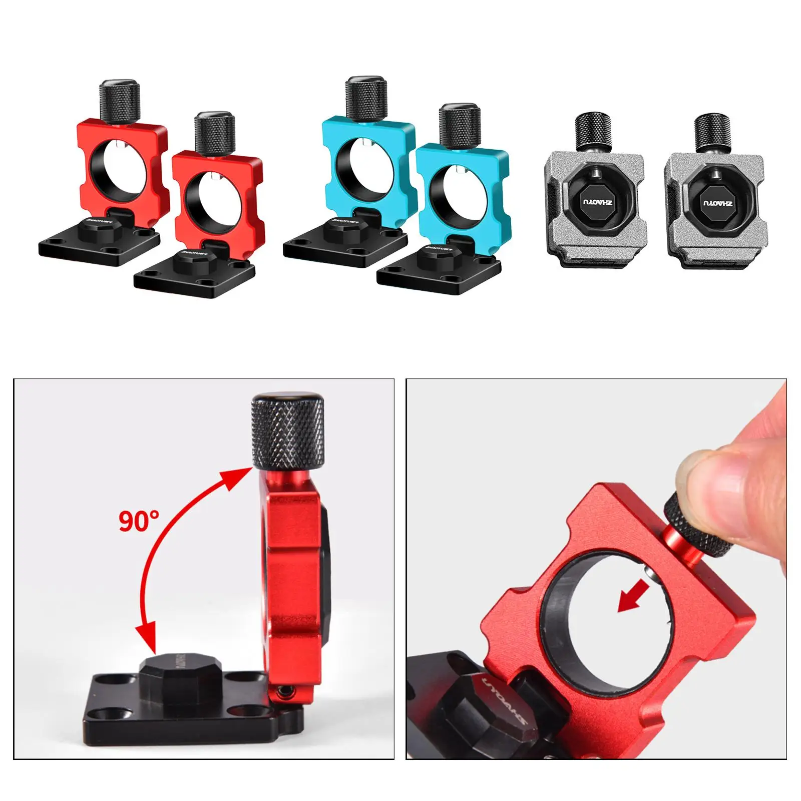 Outdoor Umbrella Holder Aluminum Alloy Base Stand Rod Mount Fishing Gear for Balcony Railing Table