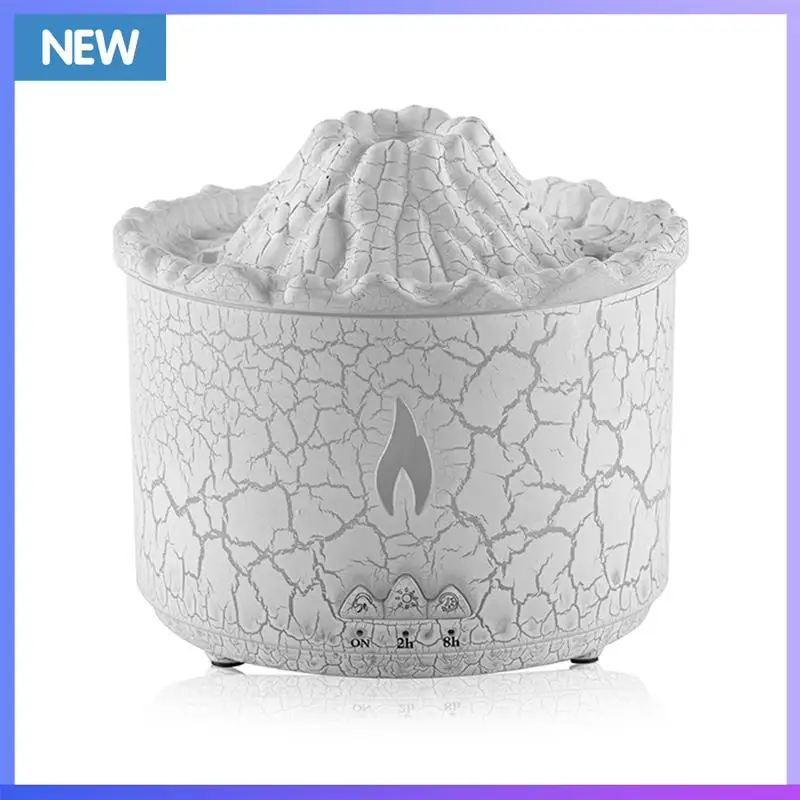 

300Ml Volcano Humidifier Essential Oil Diffuser Withflame Aroma Forhome Office Gym US Plug