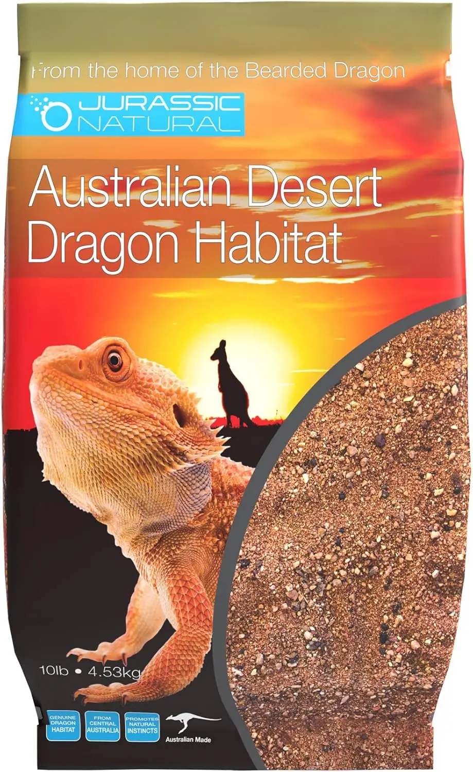 

Natural Australian Desert Dragon Habitat Substrate for Bearded Dragons, Red, 10lb
