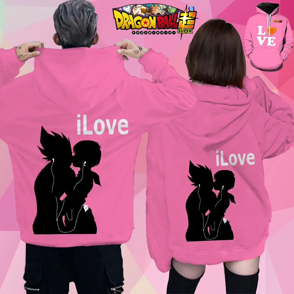 Anime 2024 Fashion Vegeta Bulma Lovely Dragon Ball Z New Autumn Man Hoodie High Quality S-6XL Women's Kawaii Hoodies Sweatshirt