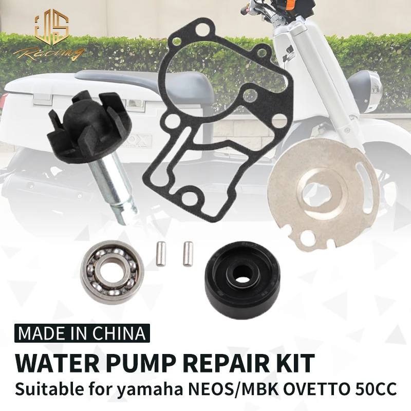 

JSRAOIMG Water Pump Repair Kit For Yamaha Neos Breeze Giggle Axis Booster Aerox Vino 50 4T MBK Ovetto Nitro Fizz Forte 50cc 4 T