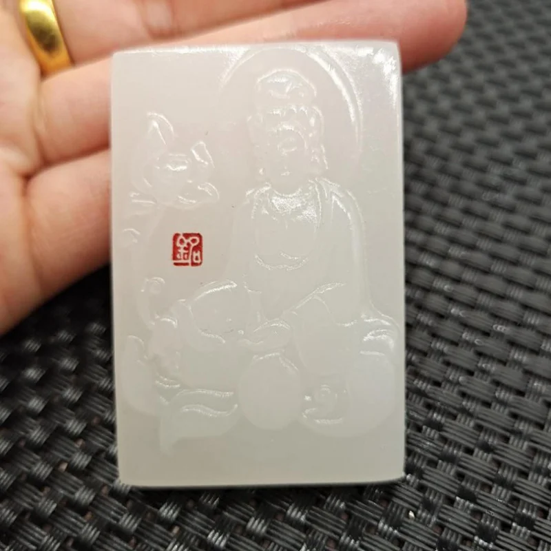 Guanyin Pendant White Jade Jade Brand Jade Jade Pendant Pendant