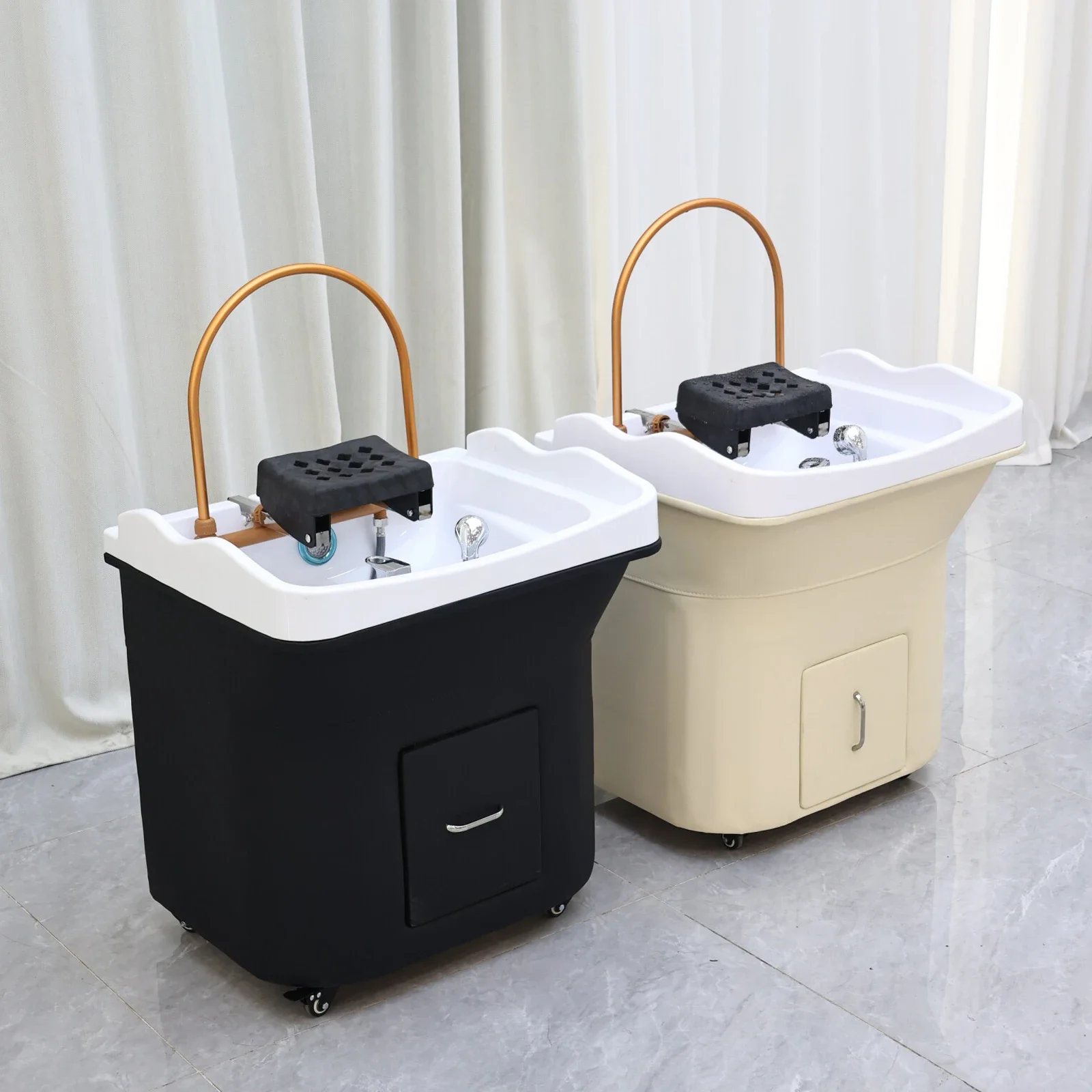 

XinSheng Head SPA Shampoo Hair Salon Electric Water Basin Portable Small Hair Washing Station Therapy Massaggio Furniture
