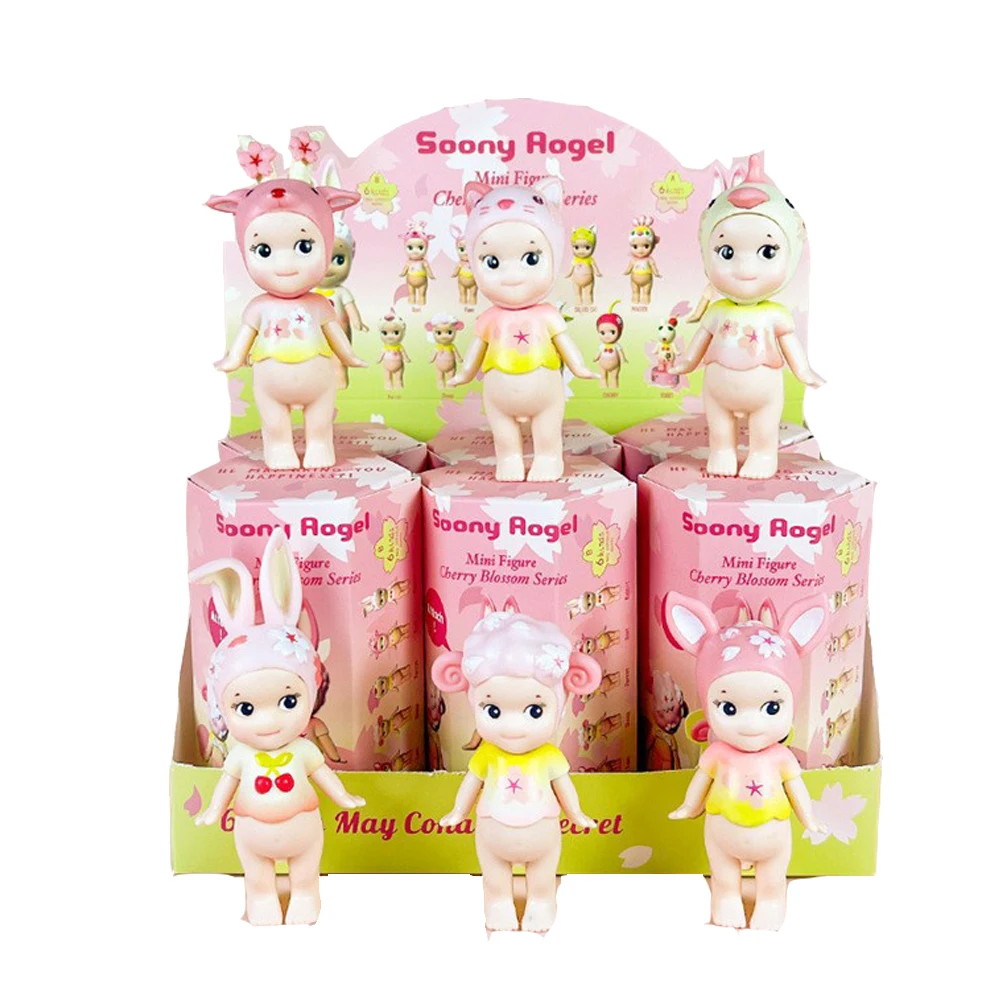 Mainan Kotak Buta Seri Bunga Sakura Malaikat Sonn Baru Edisi Hanami Koleksi Figur Mini Dekorasi Desktop Hadiah Ulang Tahun Anak