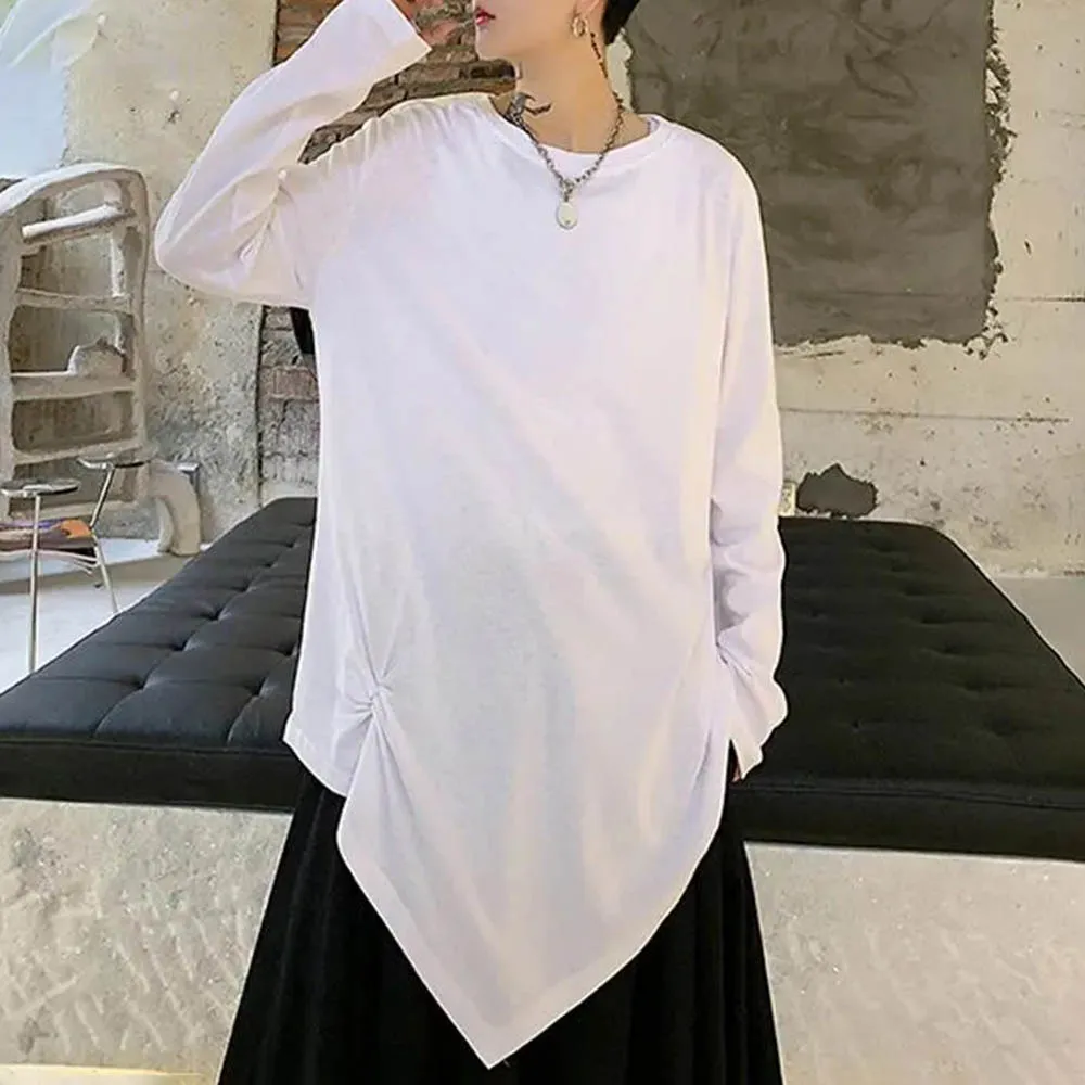 

Autumn New Men's Solid Color Long-Sleeved T-Shirt Retro Japanese Fashion Trend Street Loose Casual Breathable Niche Men's Tops