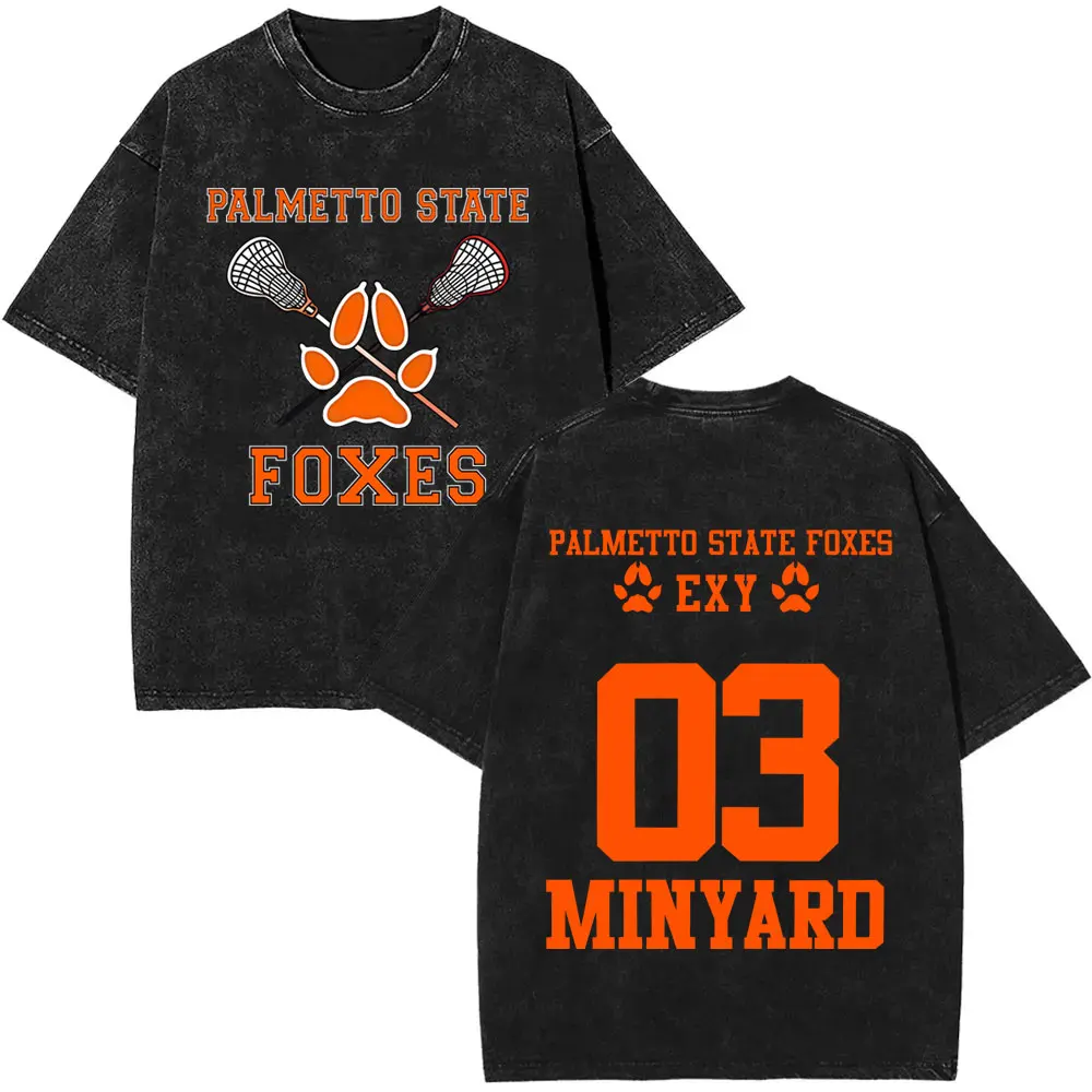 

Limited All for The Game The Foxhole Court Palmetto State Foxes Minyard Washed T-shirt Men Women Fashion Oversized Streetwear