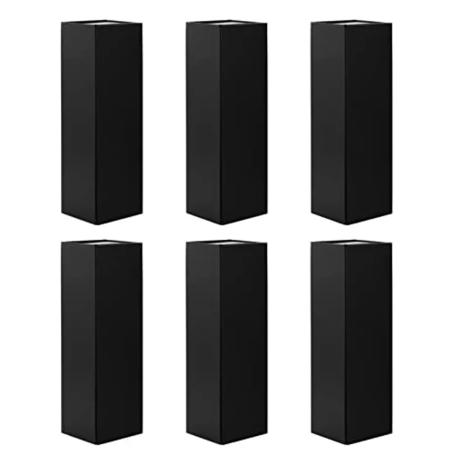 

Подарочные коробки для вина 13,5x4,5x4 дюйма с магнитной застежкой, складные, для бутылок вина, ликера и шампанского, матовый черный цвет