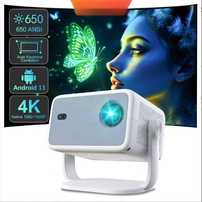 New Arrival P350 Native 1080P Auto Focus Projectors Smart Projector Android11 BT 5.2 WIFI6 Portable Home Projector