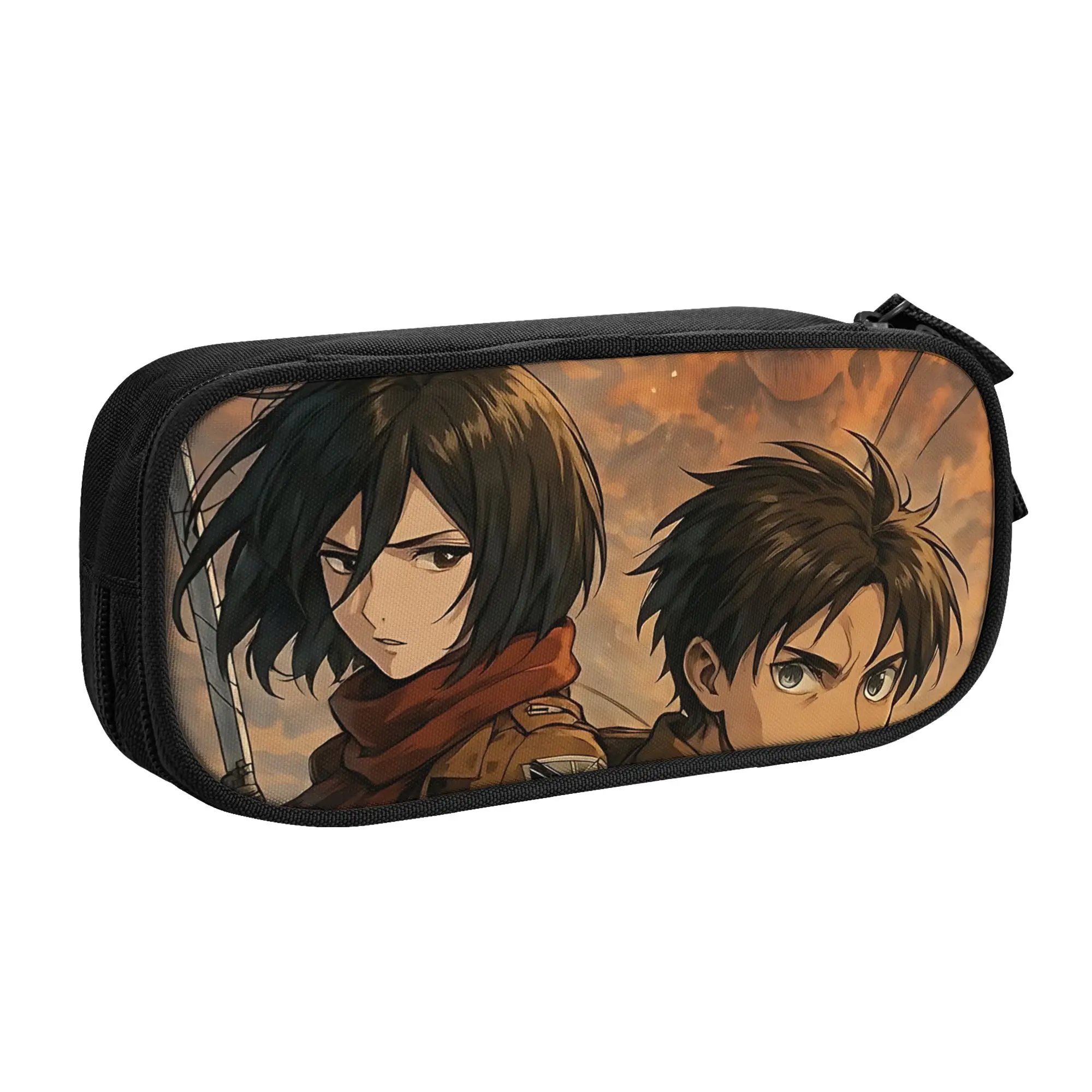 1 Piece Blades Pencil Cases Pen Holder Storage Stationery Attack on Titan Supplies Large Storage Pen Box Pencil Bag for Students