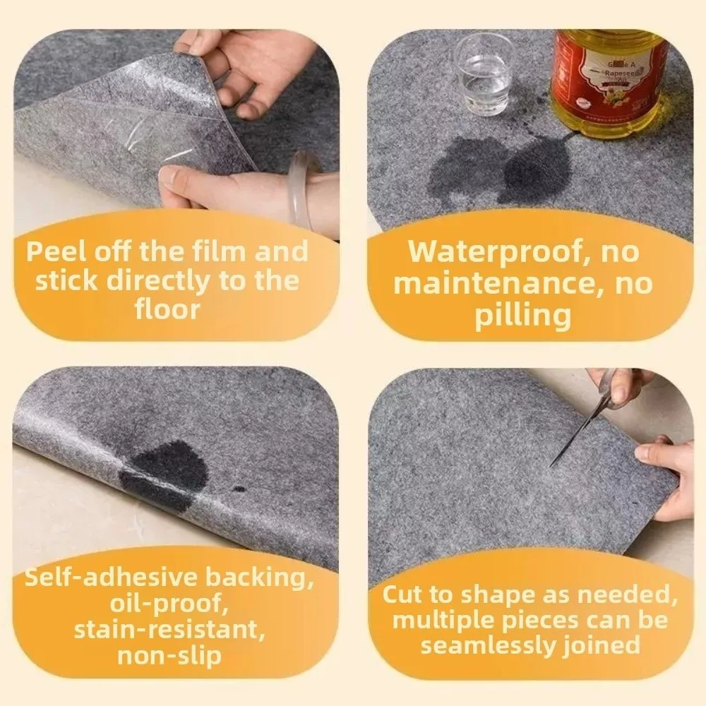 Disposable Disposable Kitchen Floor Mat Waterproof Oil Resistant Disposable Floor Mat Cuttable Non Slip Floor Protection Mat