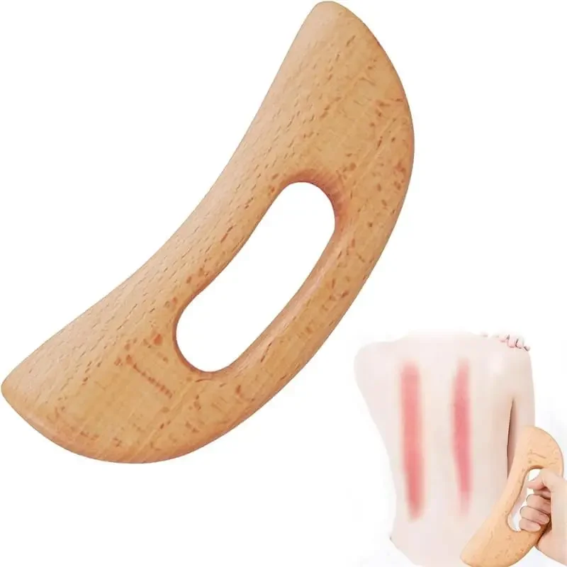 Body Gua Sha Tool Wooden Lymphatic Drainage Tool Guasha Massage Tools for Relieve Muscle Fatigue Anti Cellulite Massage Tool