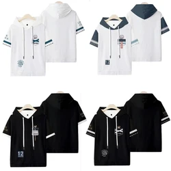 3D Print Anime Link Click Oversized T Shirt Women Men Cheng Xiaoshi Lu Guang Cosplay Short Sleeve Hooded T-shirt Graphic Tees