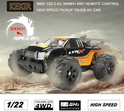 4WD 1/22Remote Control High Speed Pickup Cars Toys for Children RC Car  All-Terrain  2.4GHz 30 km/h