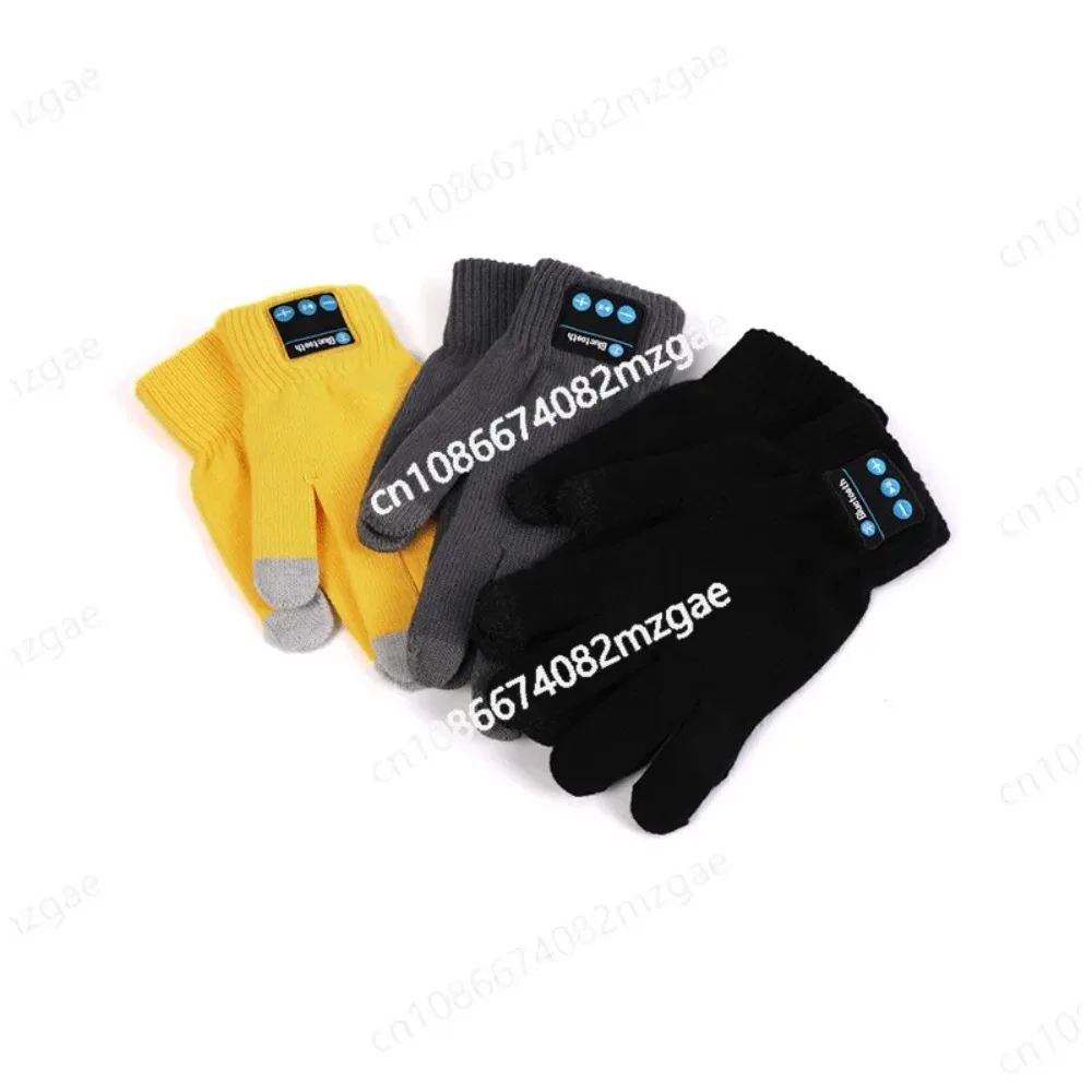 Thickened thermal touch screen Bluetooth gloves can answer calls Music gloves Cycling gloves