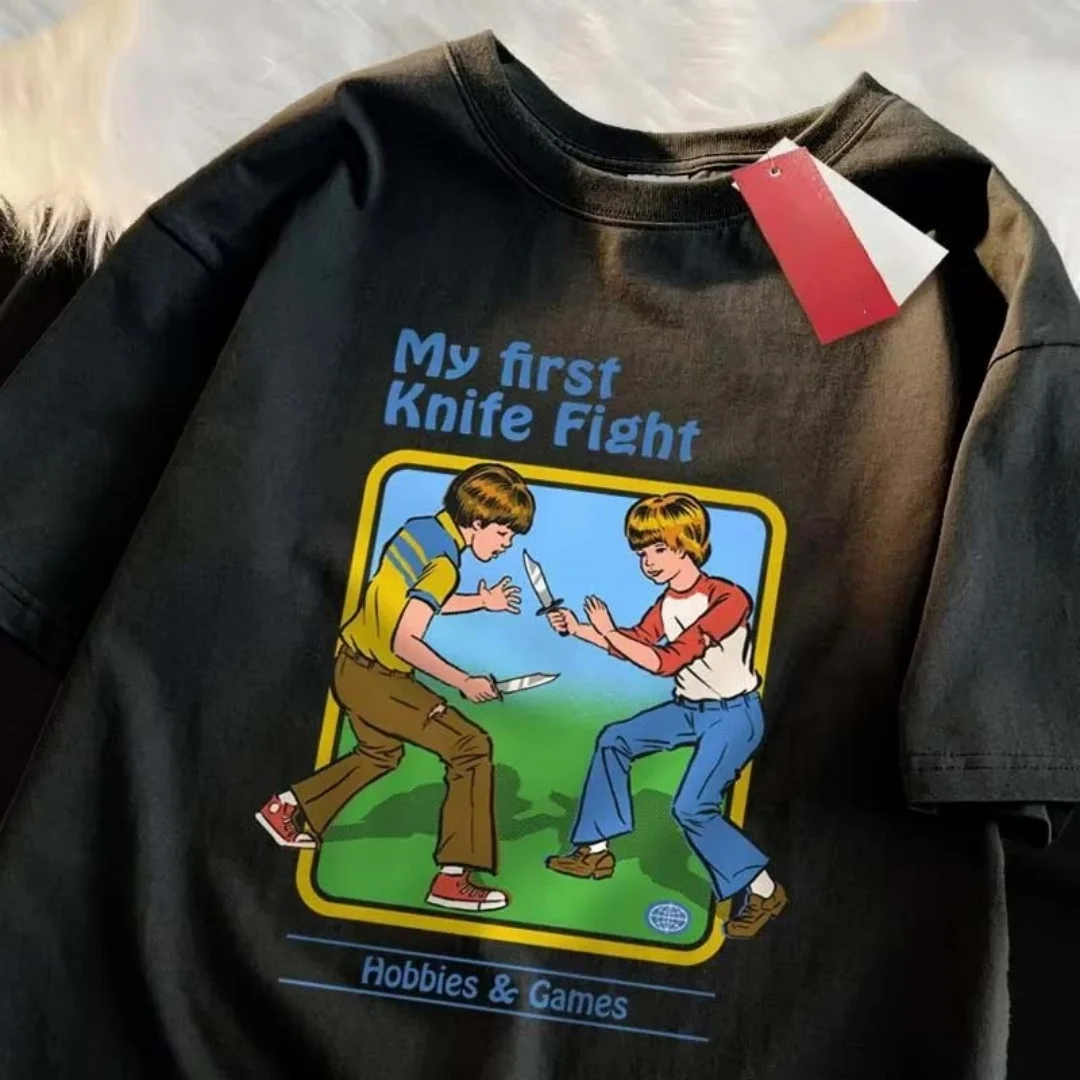 

Мужская одежда Tee Homme Футболки с рисунком Летняя мода для отдыха Высококачественная универсальная мужская и женская футболка из чистого хлопка Y2K