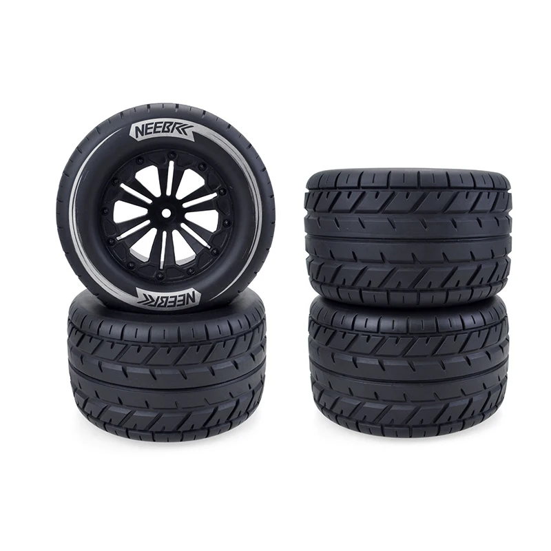 4PCS NEEBRC 115mm Monster Reifen 12mm Hex Skidproof Rad Reifen für 1/10 RC Auto Lkw Buggy HPI HSP Savage XS TM Flux LRP Teile