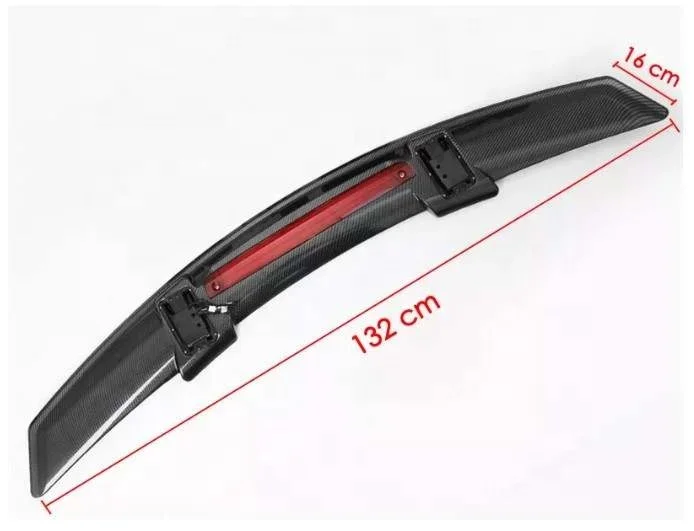 Perfect Design Gloss Carbon Fiber ABS Remote Controlled Car Rear Trunk Tail Boot Spoiler For Accord