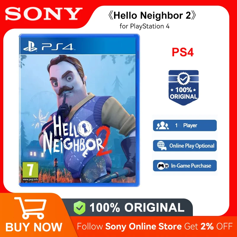 Sony PlayStation 4 Hello Neighbor 2 PS4 Game Deals for Platform PlayStation4 PS4 PlayStation5 PS5 Game Disks