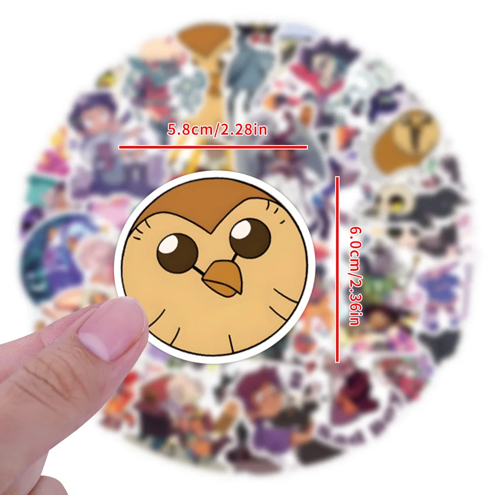

55PCS Disney the Owl House Stickers Anime Kids Graffiti Skateboard Laptop Phone Case Waterproof Cute Sticker Packs Toys Gifts