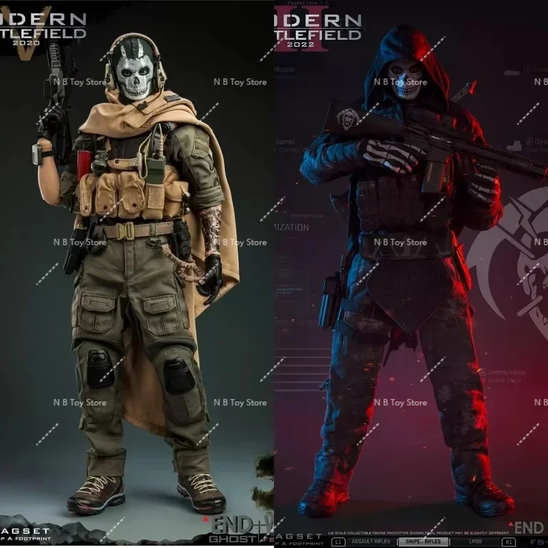Novo estoque bandeira 1/6 fs73043 fs73030 soldado masculino fim guerra morte equipe fantasma moderno campo de batalha conjunto completo 12 "figura de ação brinquedos