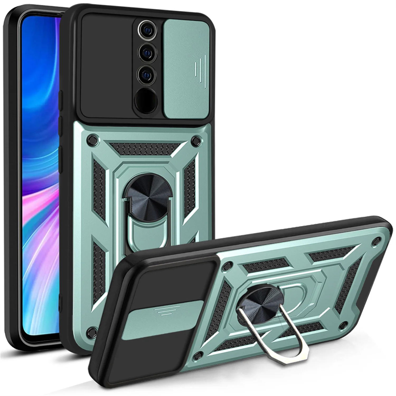 Magnet für Xiaomi Redmi Note 8 Pro Abdeckung Fall für Xiaomi Redmi Hinweis 8 8 Pro Stoßfest Rüstung Kamera Objektiv Schutzhülle auto Halter