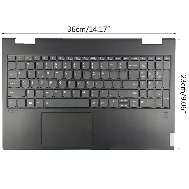 Imagem -03 - Substituição para Lenovo Yoga C74015iml Portátil Case Superior Palmrest Touchpad com Conjunto de Teclado Retroiluminado 5cb0u43851