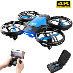 V8 New Mini Drone 4K 1080P HD Camera Drones WiFi Fpv Air Pressure Height Maintain  Foldable Quadcopter RC Dron Toy Gift