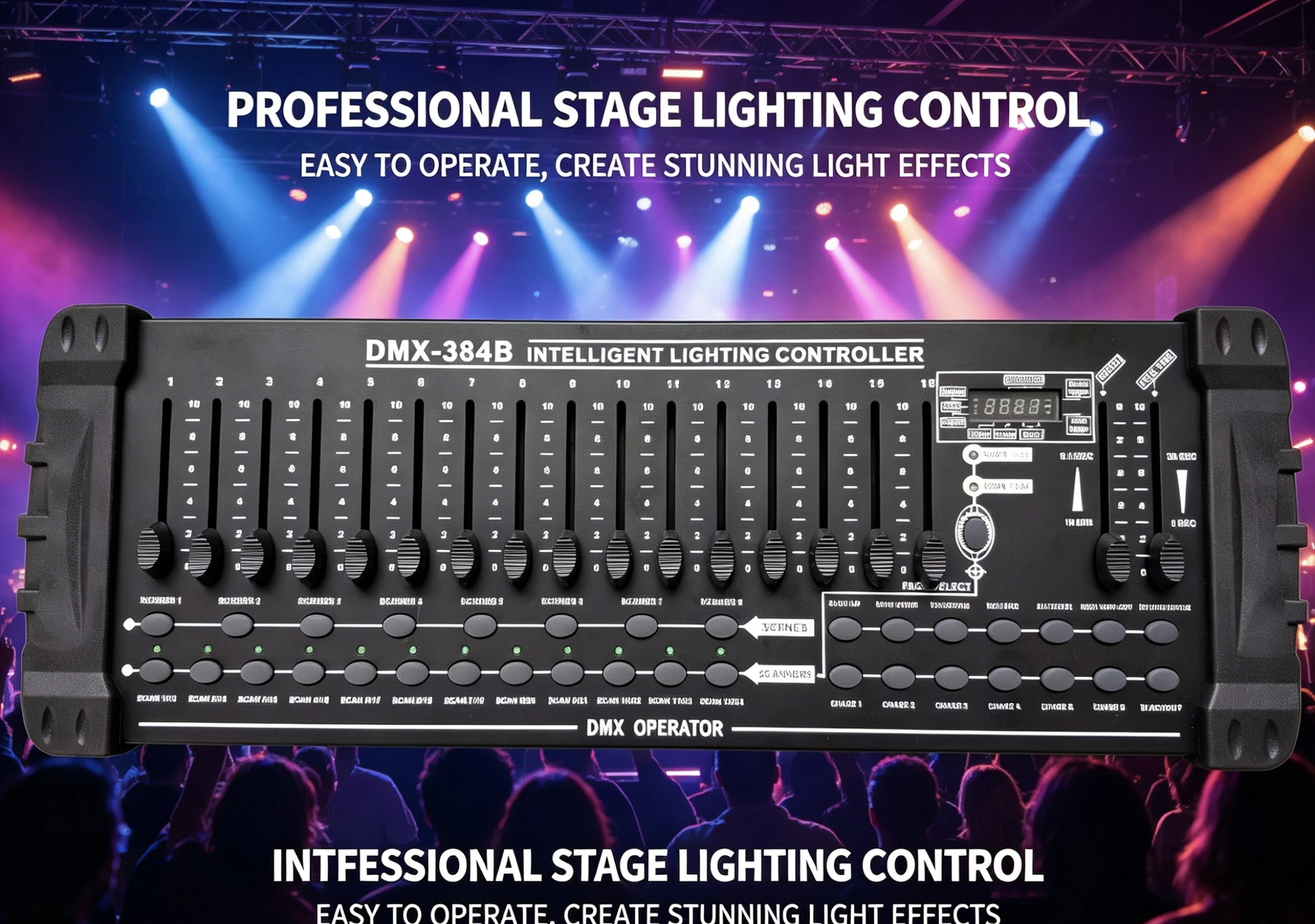 

384 DMX512 Controller Led Controller LED Stage Lighting Equipment DMX DJ Disco Controller