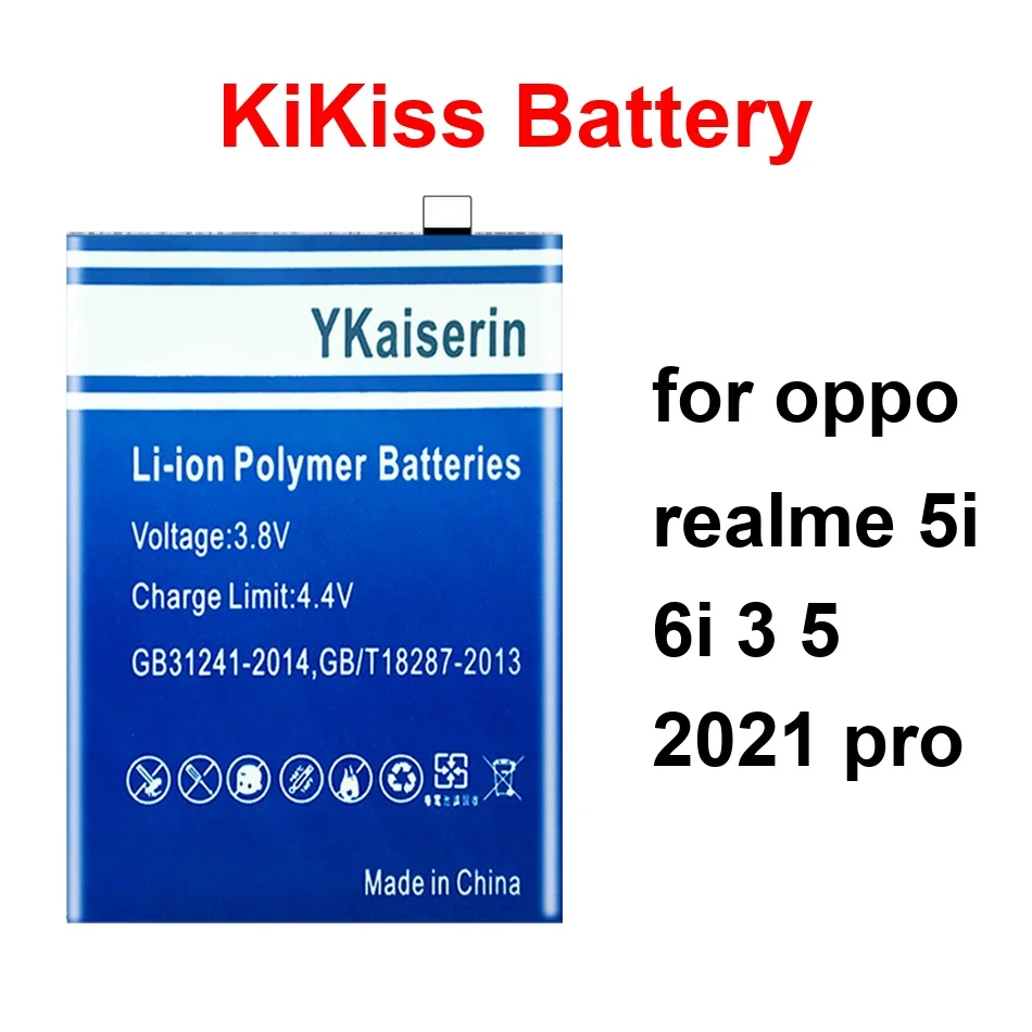 

Mobile Phone Battery Reliable Power BLP771 BLP713 BLP729 4600-5500Mah For Oppo Realme 5I 6I 3 5 2021 Pro