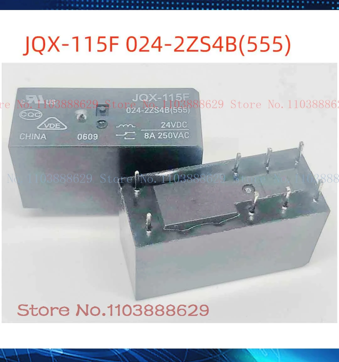 8A JQX-115F 012/024/048-2ZS4/2ZS4B 551 115F-2C