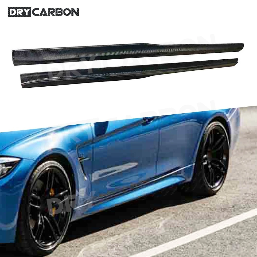 

Dry Carbon Fiber Side Skirts Rocker Panels For BMW F80 M3 F82 F83 M4 2012-2018 FRP Side Skirts Accessories