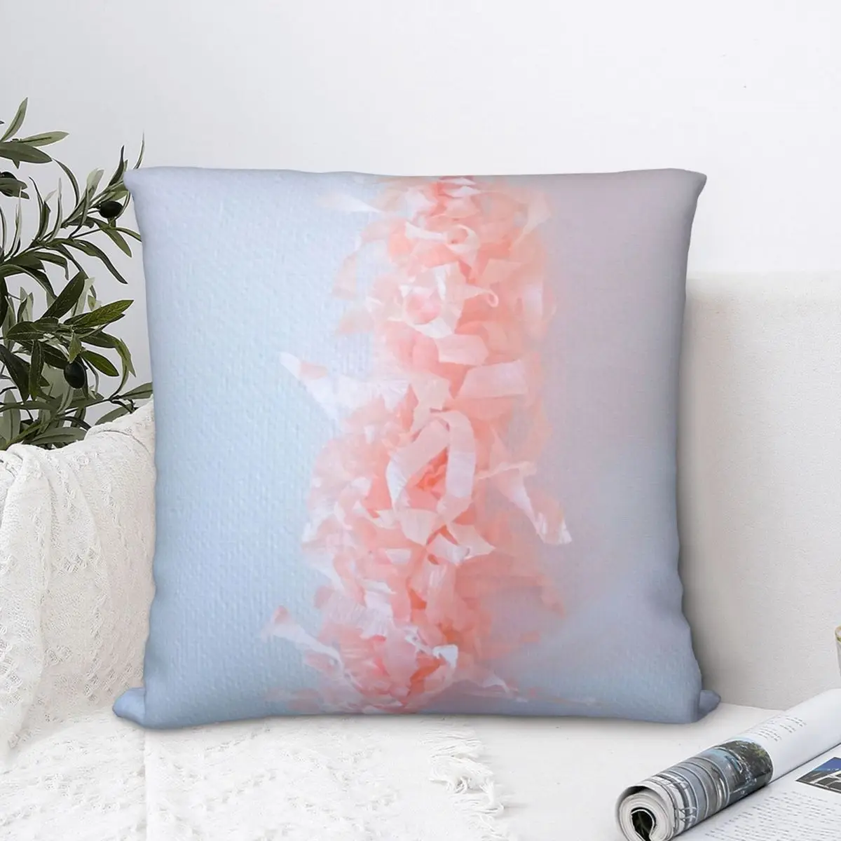 

Flower Square Pillowcase Polyester Pillow Cover Velvet Cushion Zip Decorative Comfort Throw Pillow For Home Sofa